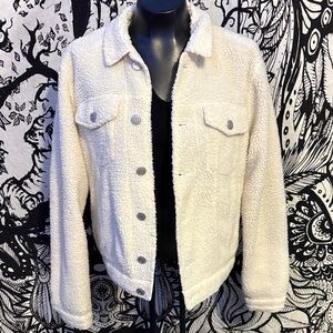 PacSun Cream Teddy Jacket